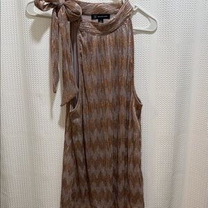 INC International Concepts Metallic Gold Sleeveless Top